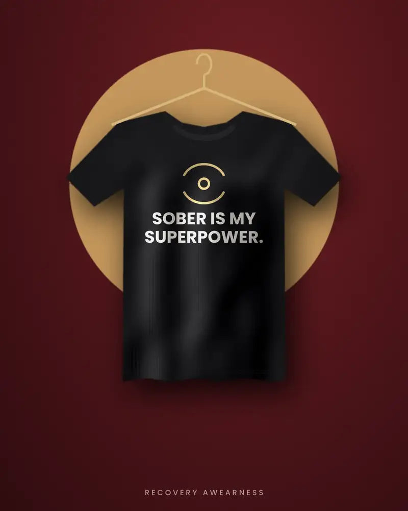 Sober Is My Superpower sober curious shirt