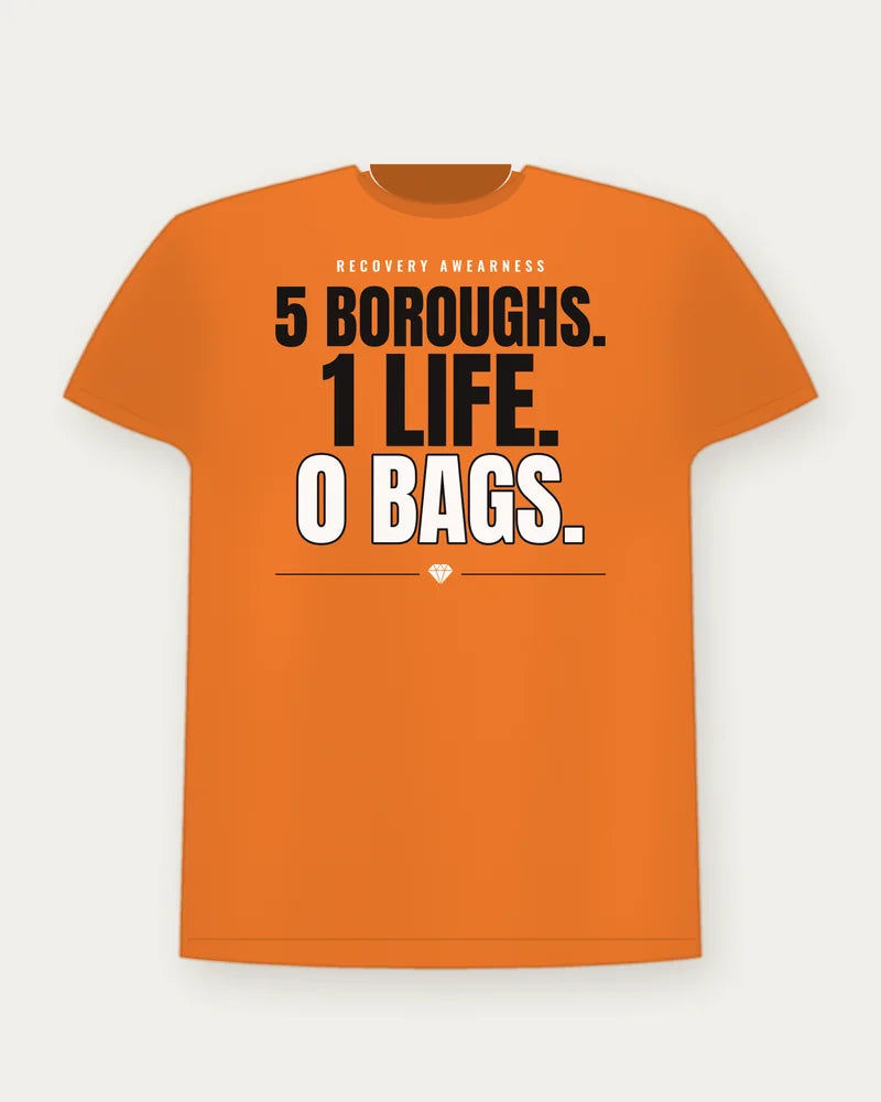 5 Boroughs. 1 Life. 0 Bags. — Starfish Colorway Tee