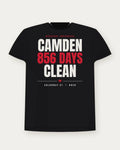 Camden 856 Days Clean — Bred Colorway Tee
