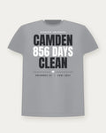 Camden 856 Days Clean — Cool Grey Colorway Tee