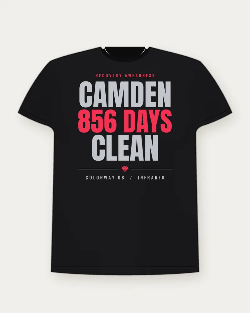 Camden 856 Days Clean — Infrared Colorway Tee