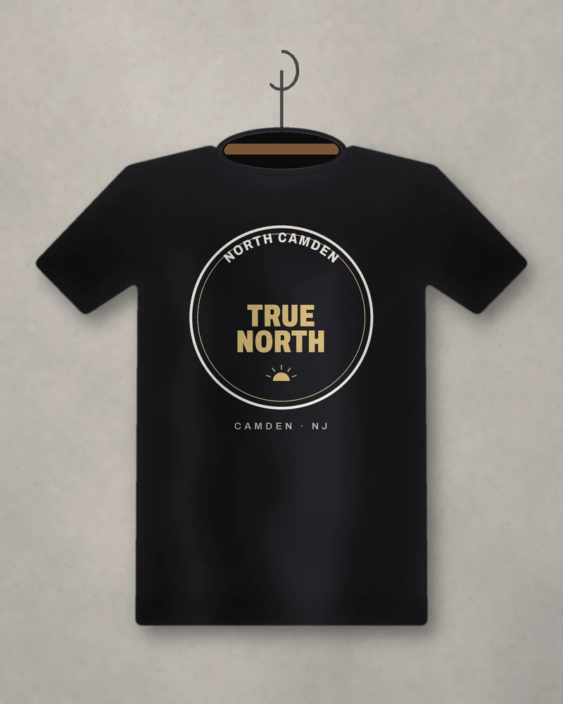 North Camden. True North. — black tee