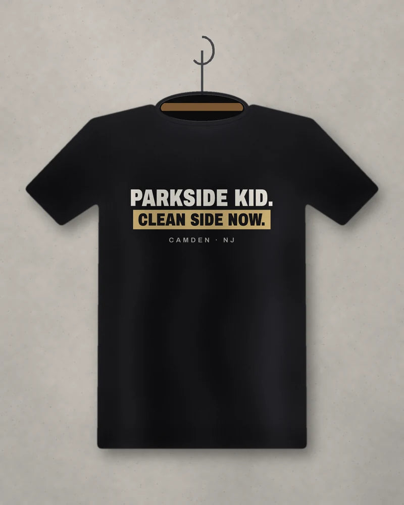 Parkside Kid. Clean Side Now. — black tee