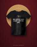 Big Apple. Bad Habit. Better Life. — black tee