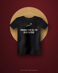 From The El To Elevated — black tee