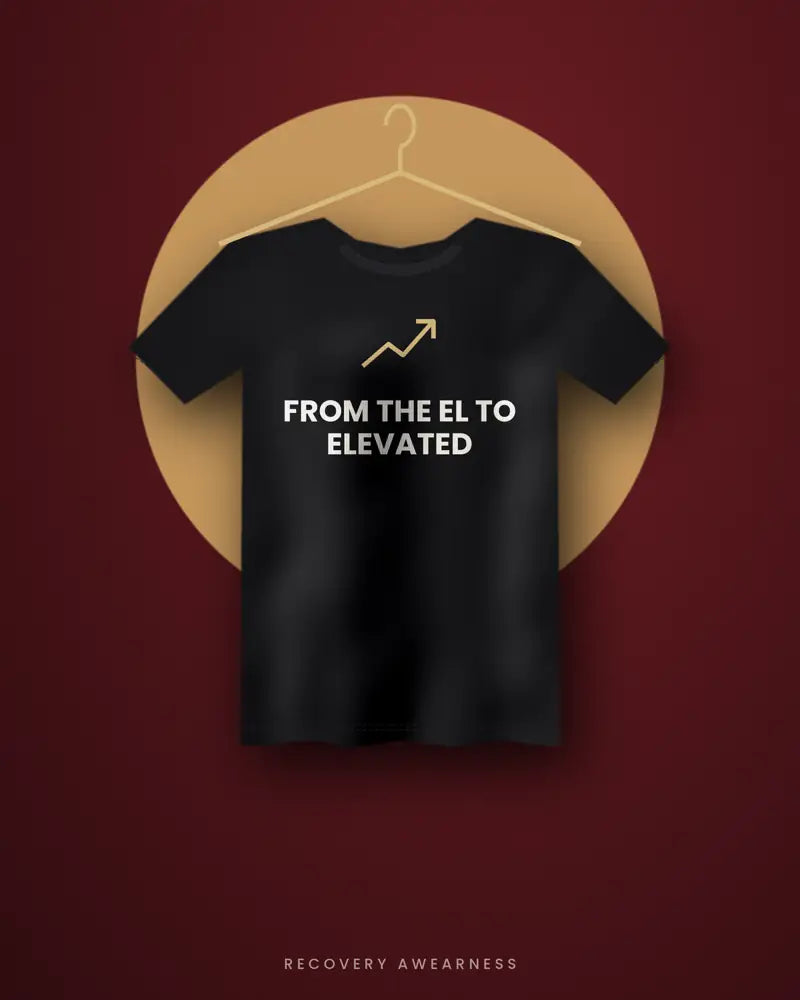 From The El To Elevated — black tee