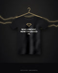 Was Lunchin'. Now I'm Locked In. — black tee