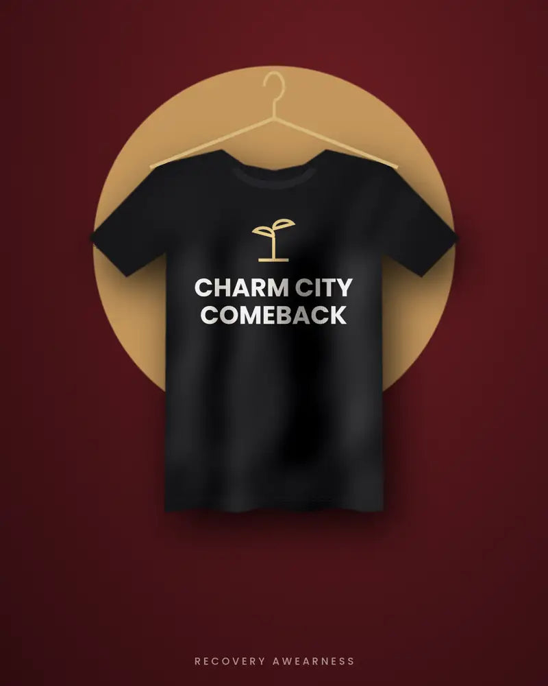 Charm City Comeback — black tee