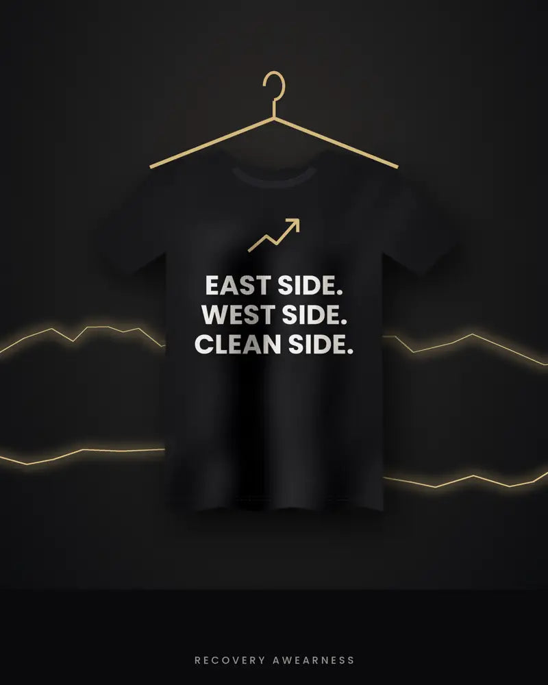 East Side. West Side. Clean Side. — black tee