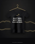 East Side. West Side. Clean Side. — black tee