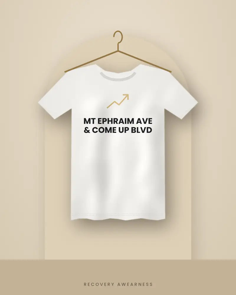 Mt Ephraim Ave & Come Up Blvd — white tee