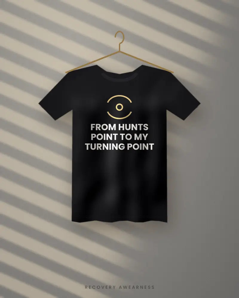 From Hunts Point To My Turning Point — black tee
