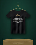 Done With Goofballs. Got Serious About Life. — black tee
