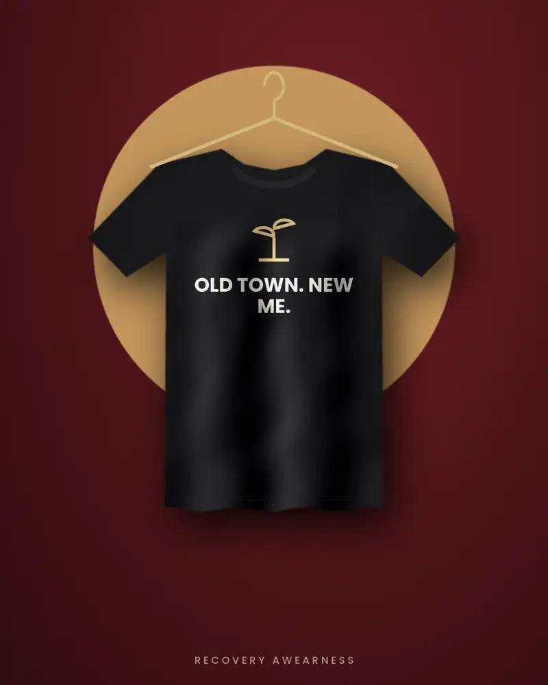Old Town. New Me. — black tee
