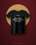 Shooting Gallery To Art Gallery — black tee