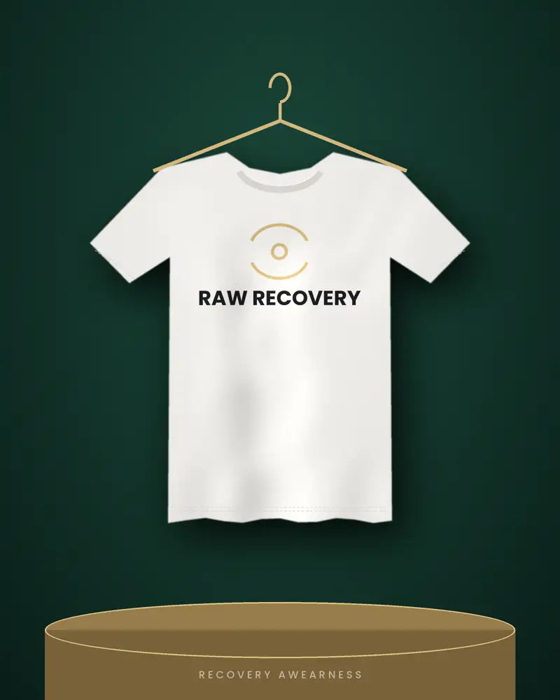 Raw Recovery — white tee