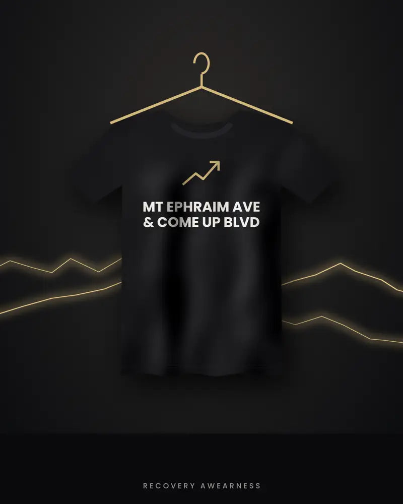 Mt Ephraim Ave & Come Up Blvd — black tee