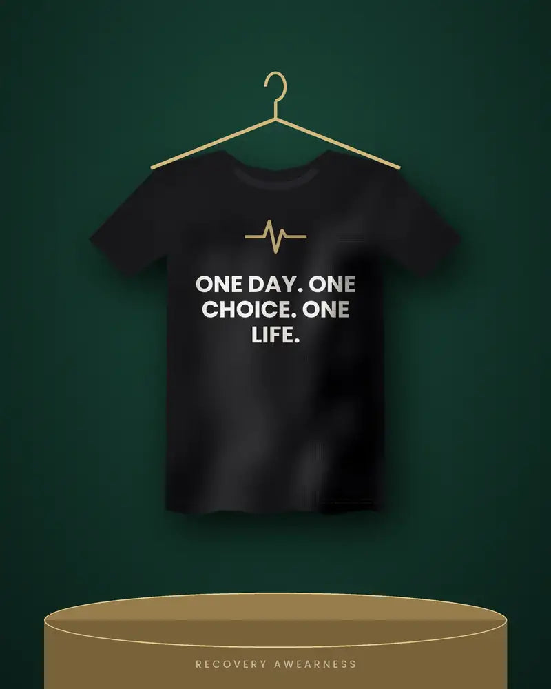 One Day. One Choice. One Life. — black tee
