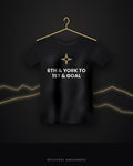 6th & York To 1st & Goal — black tee