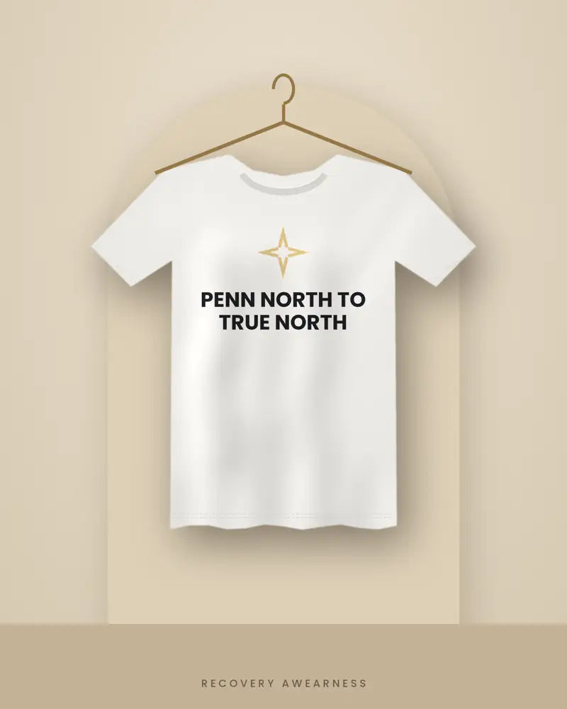 Penn North To True North — white tee