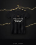 Outreach Found Me Now I Am Outreach — black tee