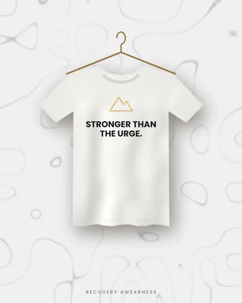 Stronger Than the Urge. — white tee