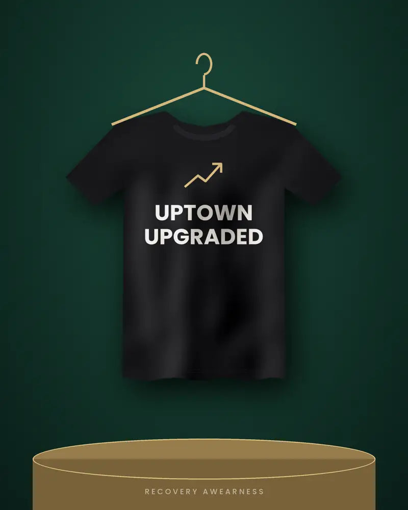Uptown Upgraded — black tee