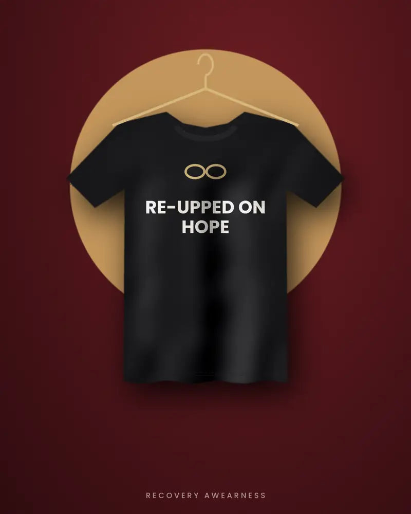 Re-Upped On Hope — black tee