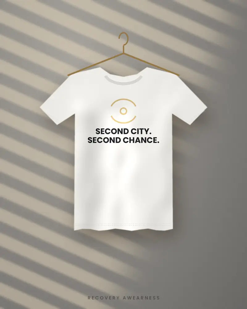 Second City. Second Chance. — white tee