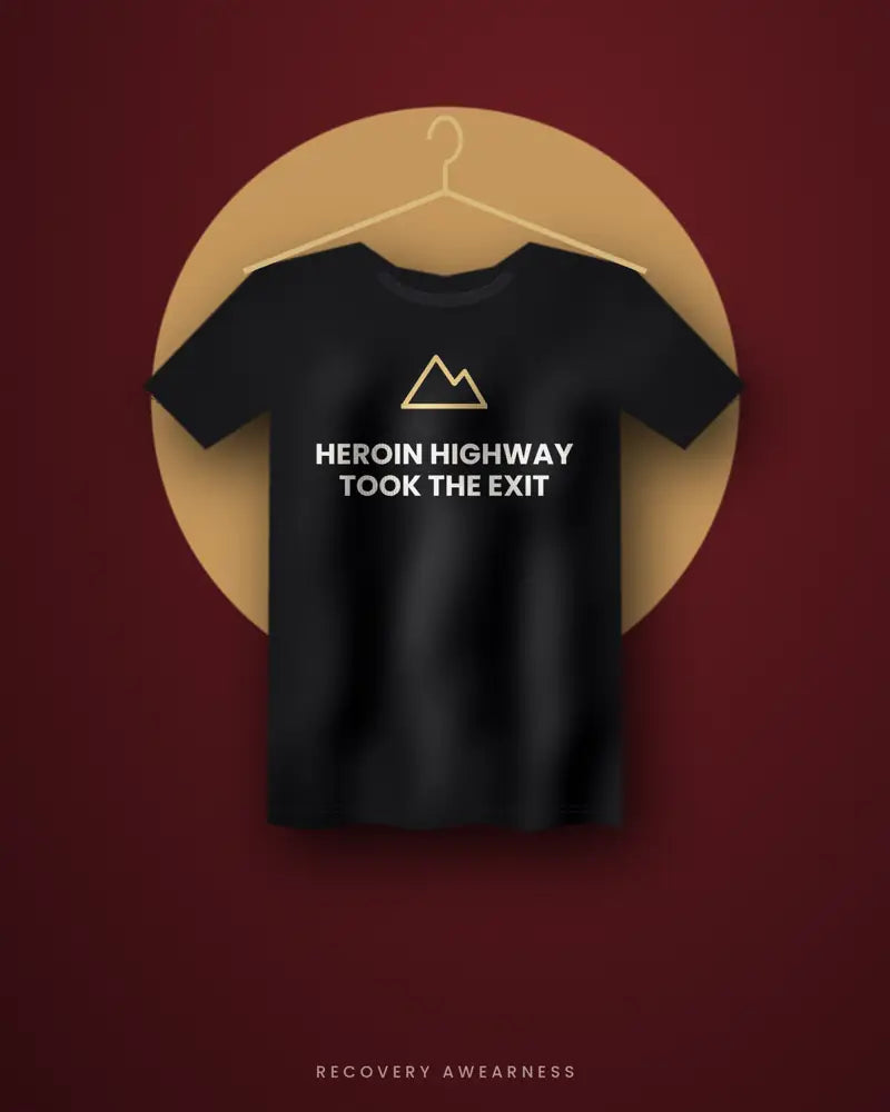 Heroin Highway Took The Exit — black tee