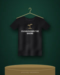 Clean Down The Shore — black tee