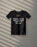 Nodded On The Blue Line. Now I Ride It To My Job. — black tee