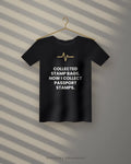 Collected Stamp Bags. Now I Collect Passport Stamps. — black tee