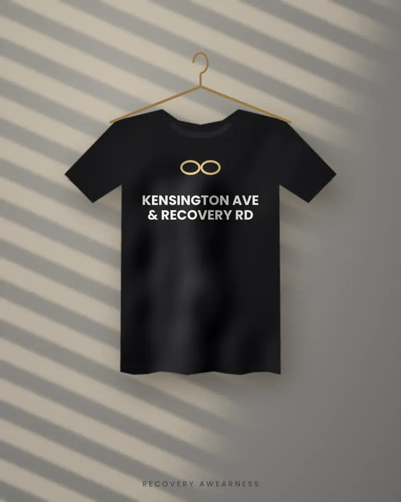 Kensington Ave & Recovery Rd — black tee