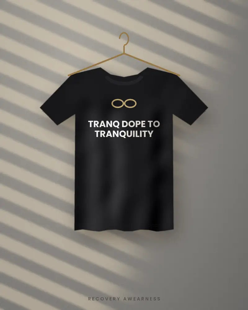 Tranq Dope To Tranquility — black tee