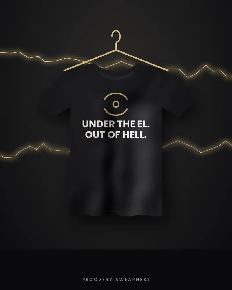 Under The El. Out Of Hell. — black tee