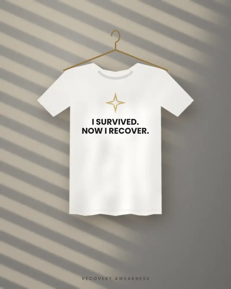 I Survived. Now I Recover. — white tee