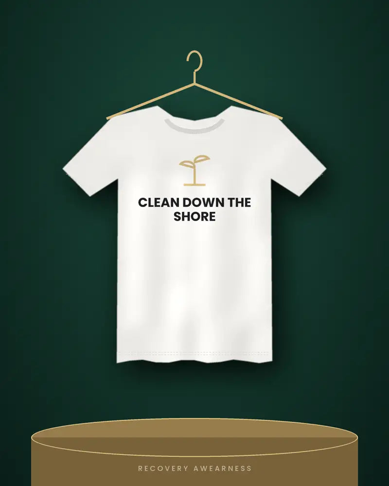 Clean Down The Shore — white tee