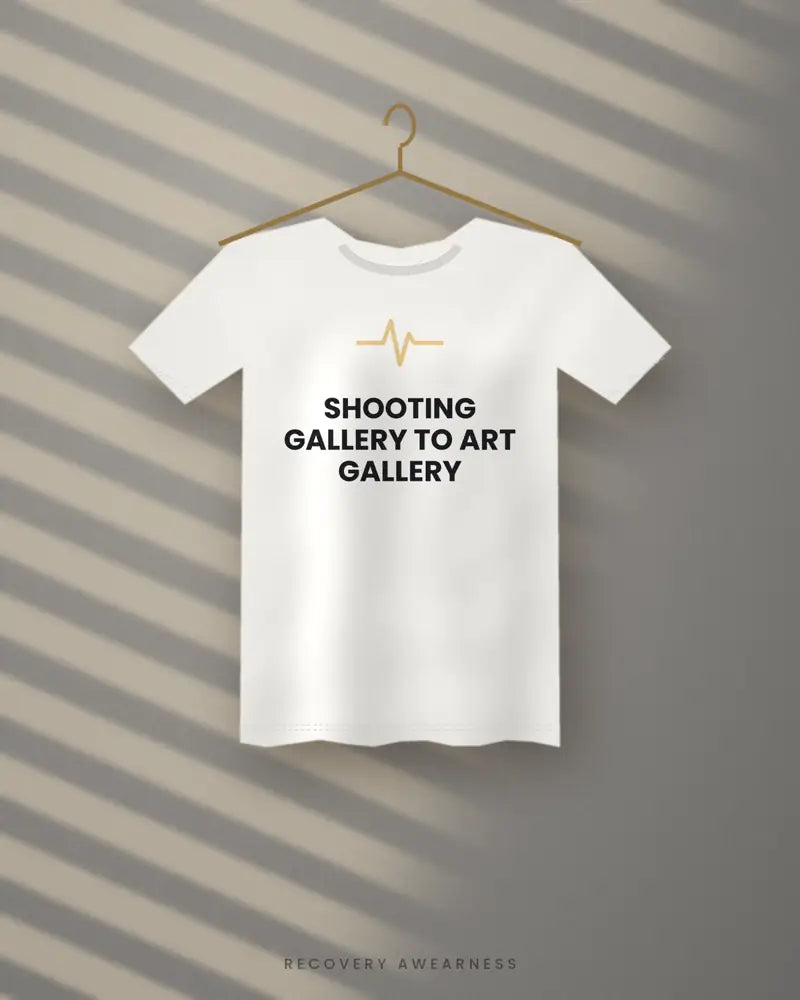 Shooting Gallery To Art Gallery — white tee