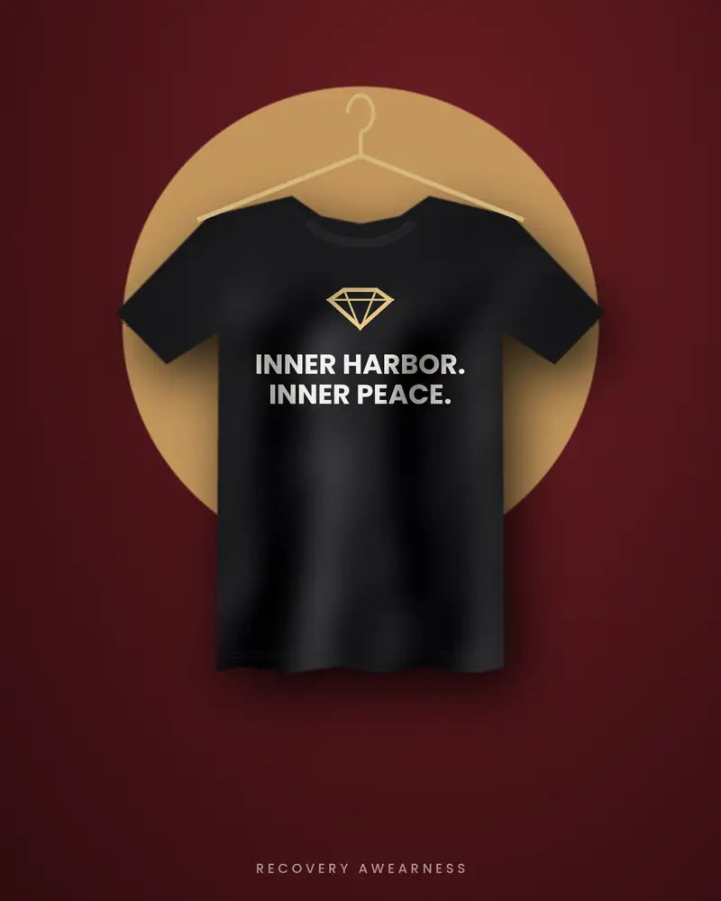 Inner Harbor. Inner Peace. — black tee