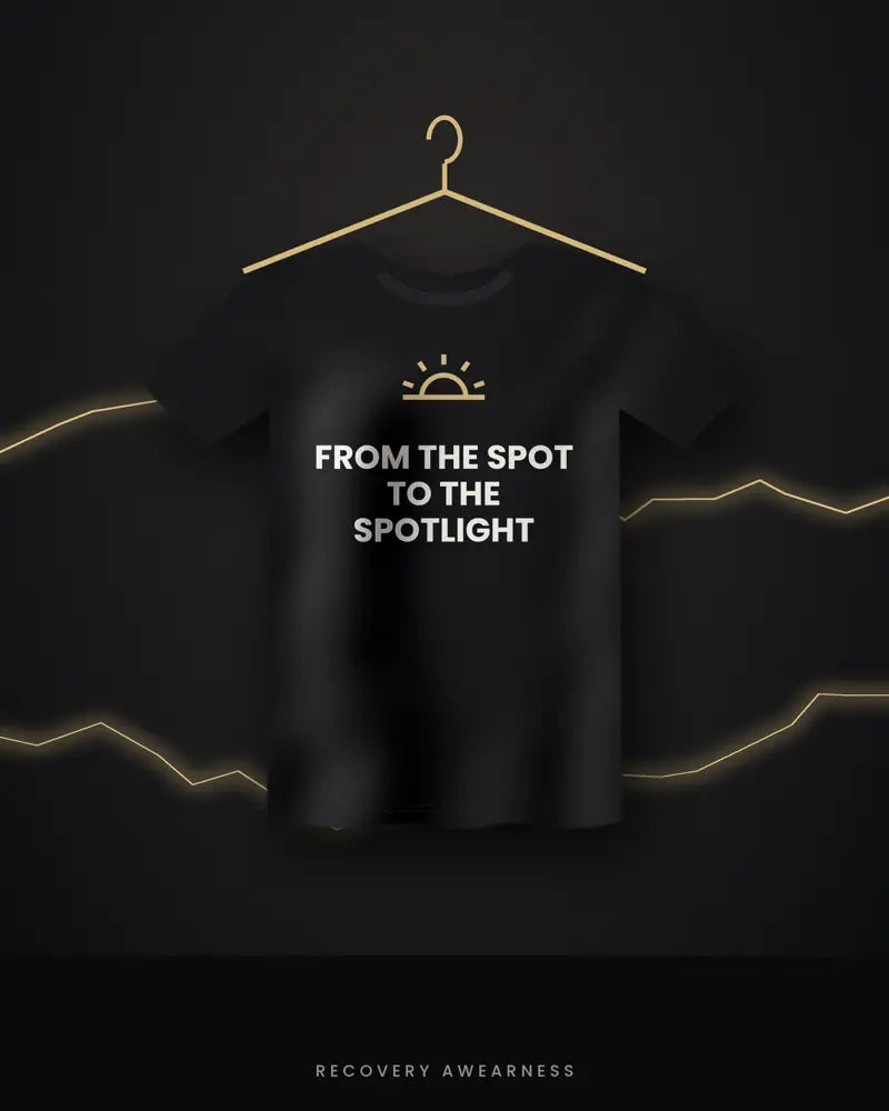 From The Spot To The Spotlight — black tee