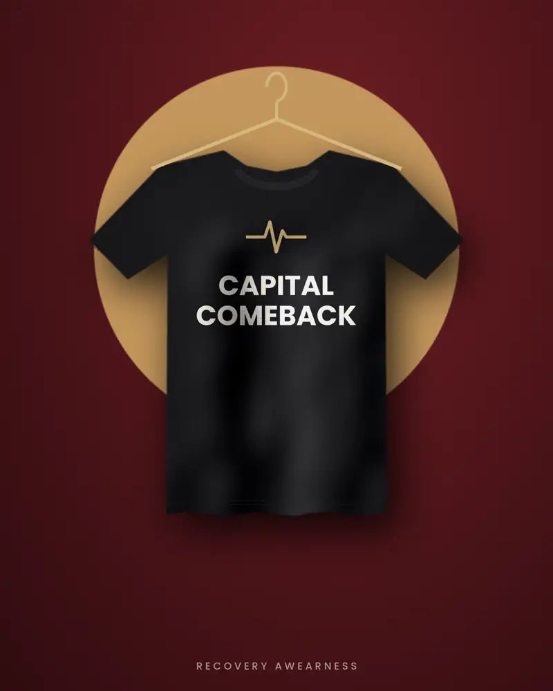 Capital Comeback — black tee