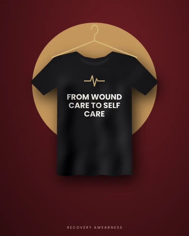 From Wound Care To Self Care — black tee