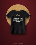 From Wound Care To Self Care — black tee