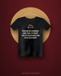 From Nodding On The Stoop To Standing On The Summit — black tee