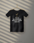 From Washington Heights To New Heights — black tee
