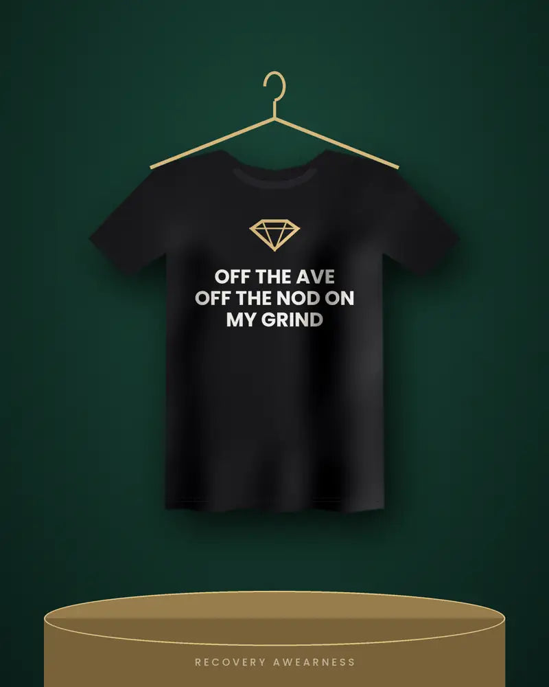 Off The Ave Off The Nod On My Grind — black tee