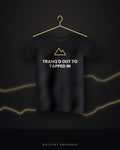 Tranq'd Out To Tapped In — black tee