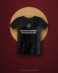 Blows Couldn't Knock Me Out — black tee