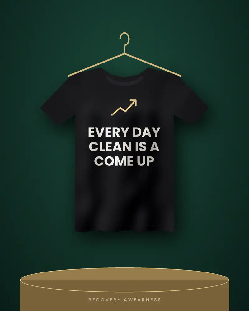 Every Day Clean Is A Come Up — black tee